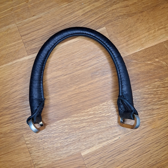 Botkier Black Lambskin Leather Bag Handles For Replacement/Repairs - Picture 5 of 7